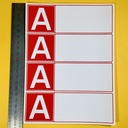 Camera Letter Stickers with space for writing