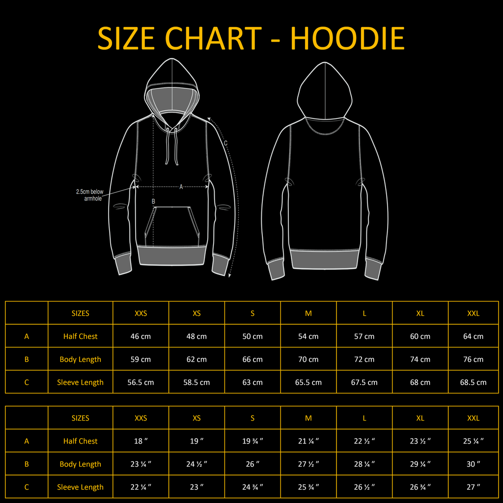 t-shirt size chart