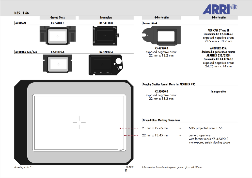 ARRI 435 - N35 1.66 - Arriglow + Ground glass