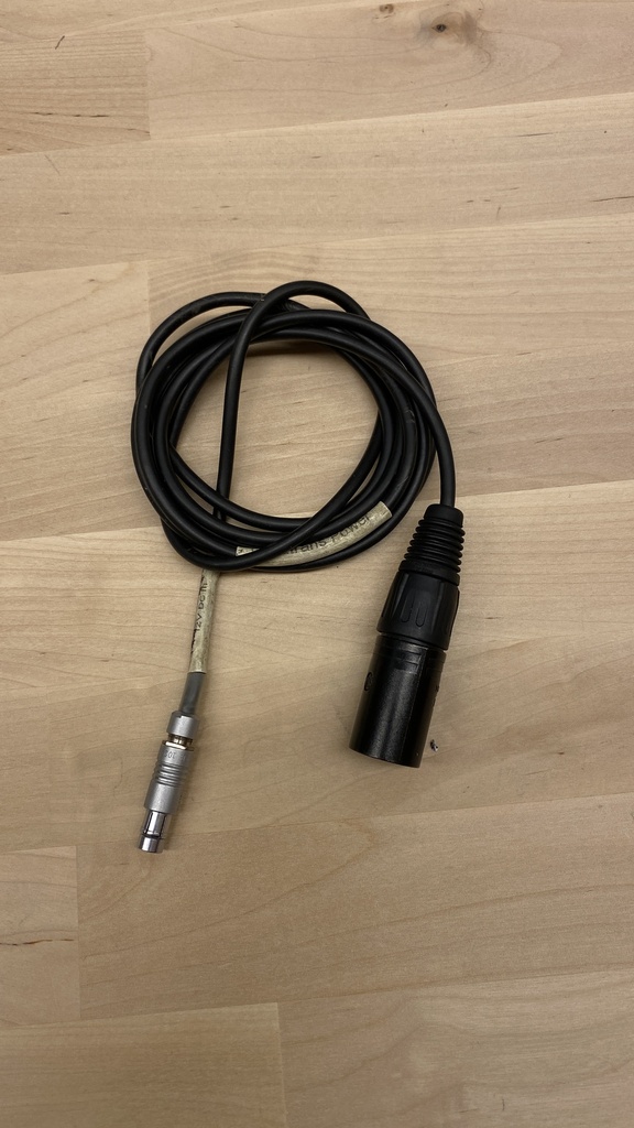 4-pin Fischer (male) to 4-pin XLR (male)