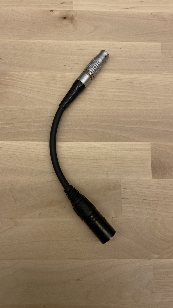 4-pin XLR (male) to 6-pin Lemo (male)