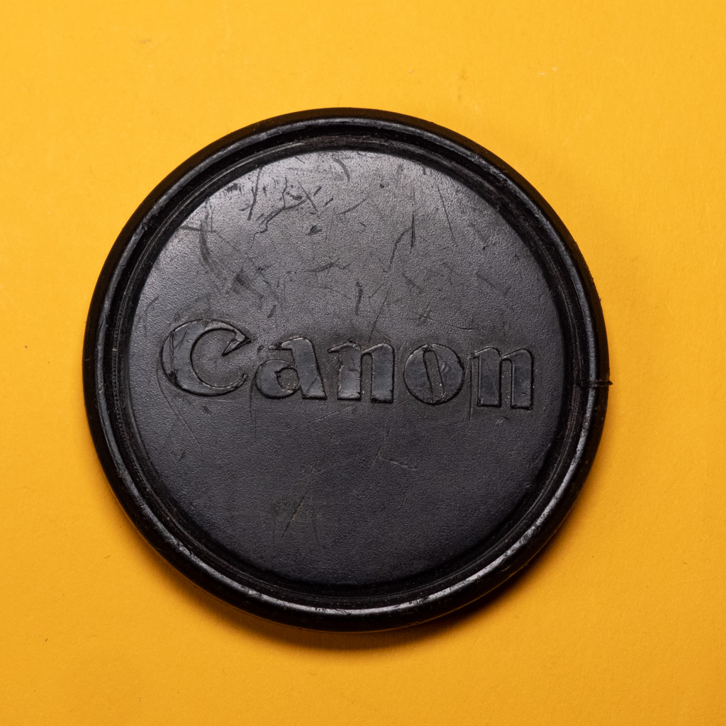 Canon front lens cap push on 58mm plastic