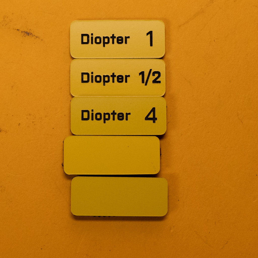 Filter tag set misc. diopter