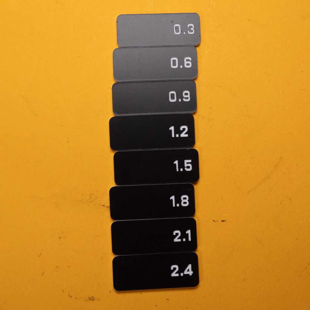 Filter Tag set Black