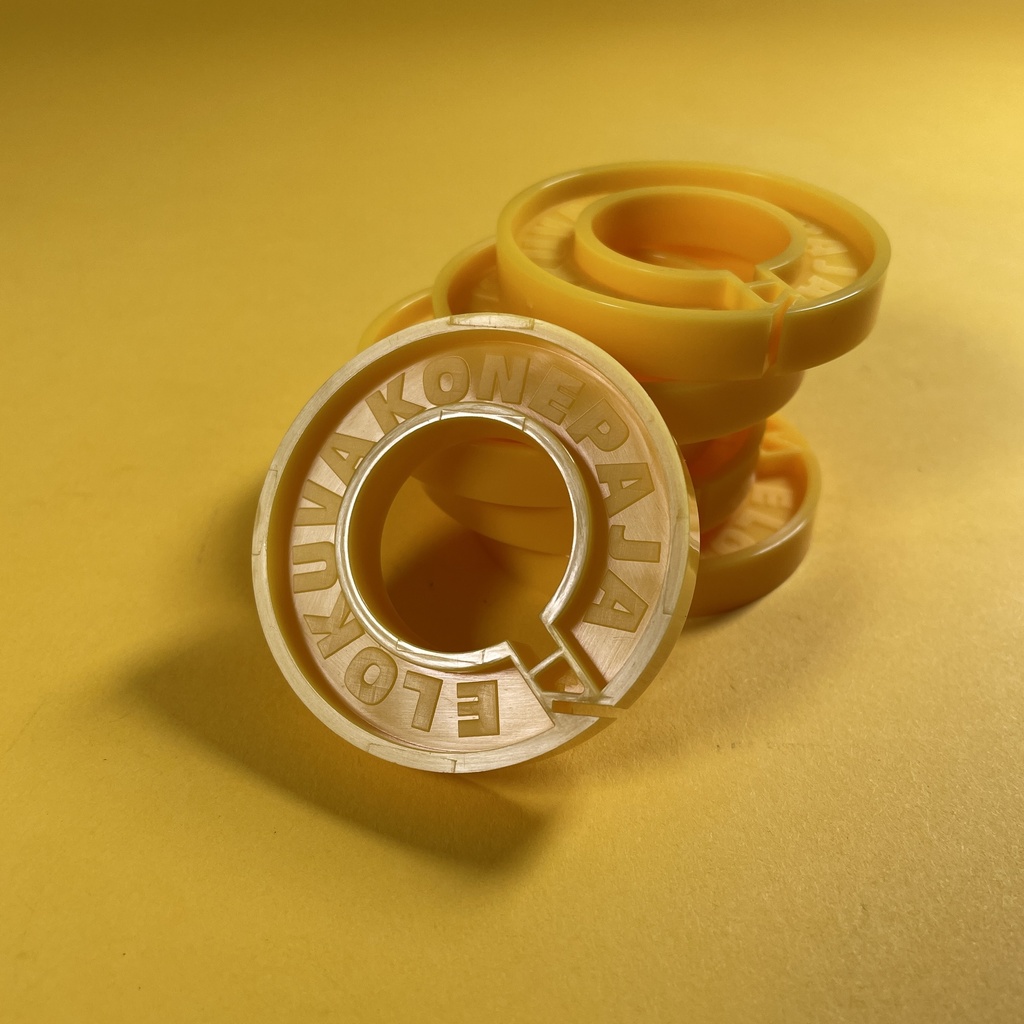 [E09017] 8mm Film Core (Bob) - 50mm - New - Yellow