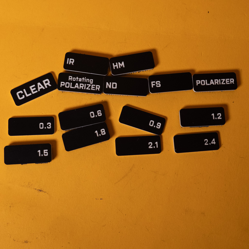 [K30542] Filter tag set Essentials Black