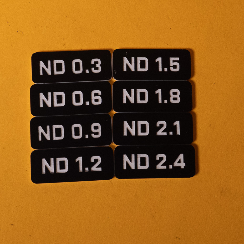 [K30555] Filter tag ND set Black