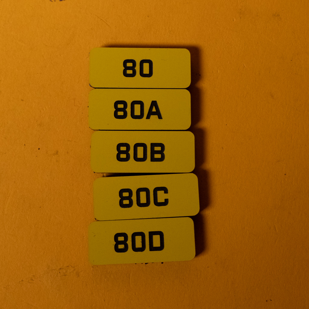 [K30558] Filter tag 80 set (film)