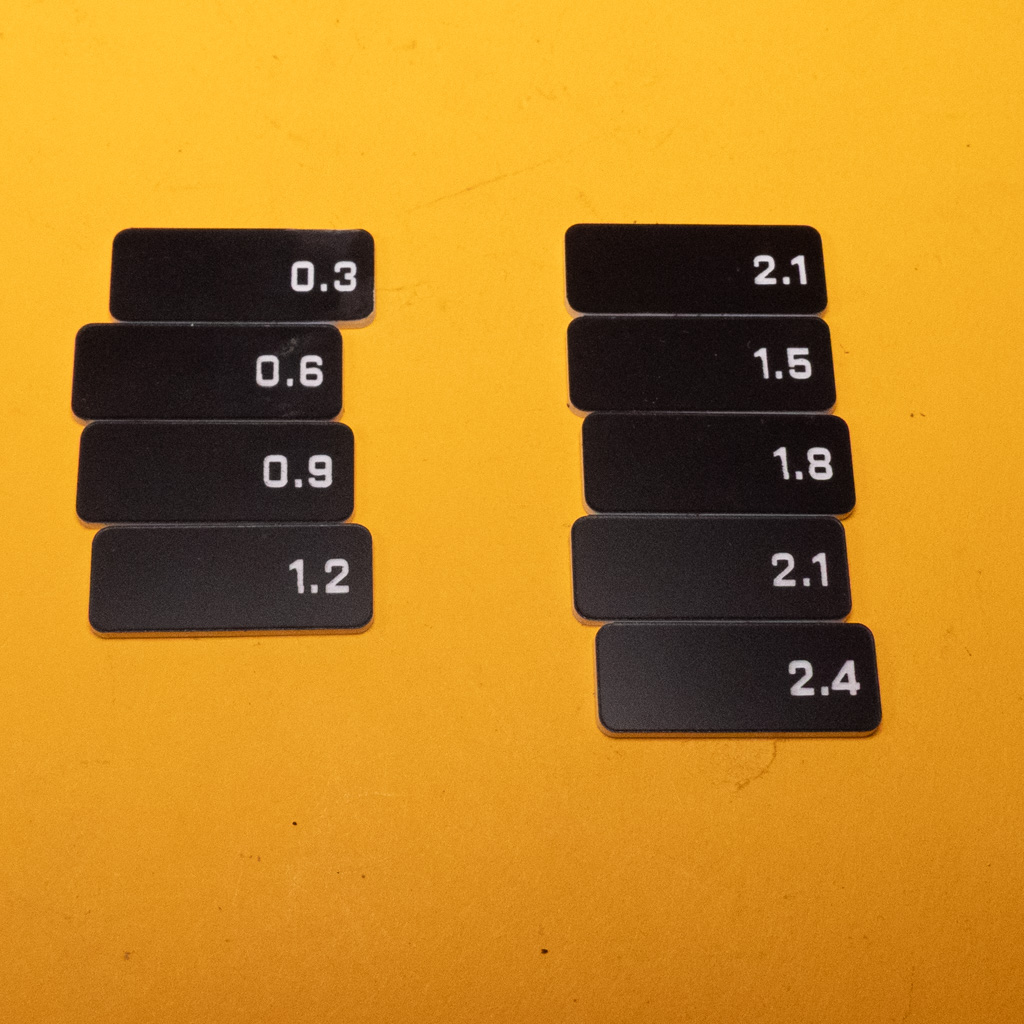 [K30557] Filter tag BLANK ND set Black